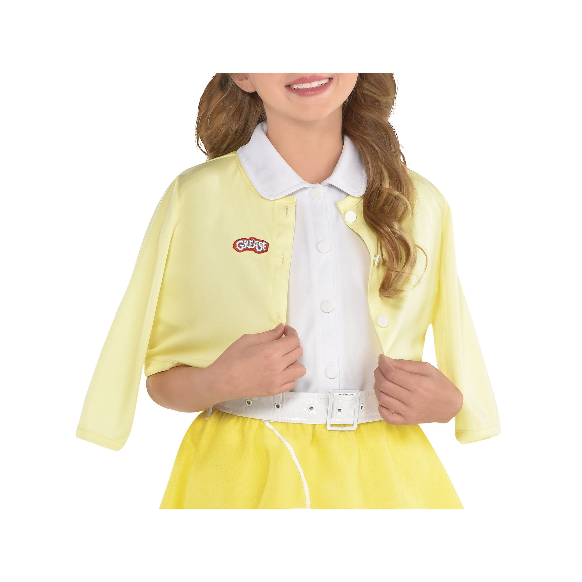 80s Wigs For Women Child's Grease Bad Sandy Costume Off-Shoulder Top & Elastic Waist Pants, 94% Polyester, 6% Spandex Kids Dress Up Outfit 80s Wigs For Women Child's Grease Bad Sandy Costume Off-Shoulder Top & Elastic Waist Pants, 94% Polyester, 6% Spandex Kids Dress Up Outfit