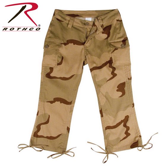 Women's Woodland Camo Capri Pants