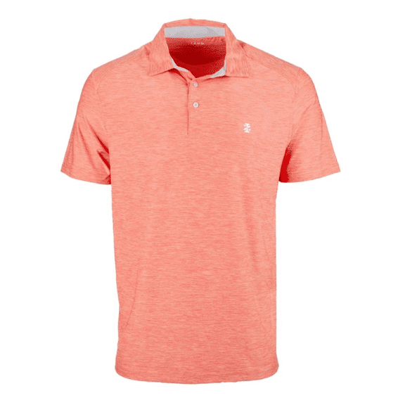 IZOD MEN'S TITLEHOLDER POLO - SIZE: MEN L - DEEP SEA CORAL