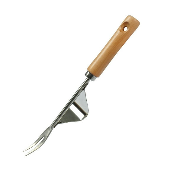 Stainless Steel Weeder with Comfortable Hardwood Handle, Bend Proof Premium Gardening Tool for Weeding Your Garden, Suitable for Cockroaches, Dandelions, Crab Grass
