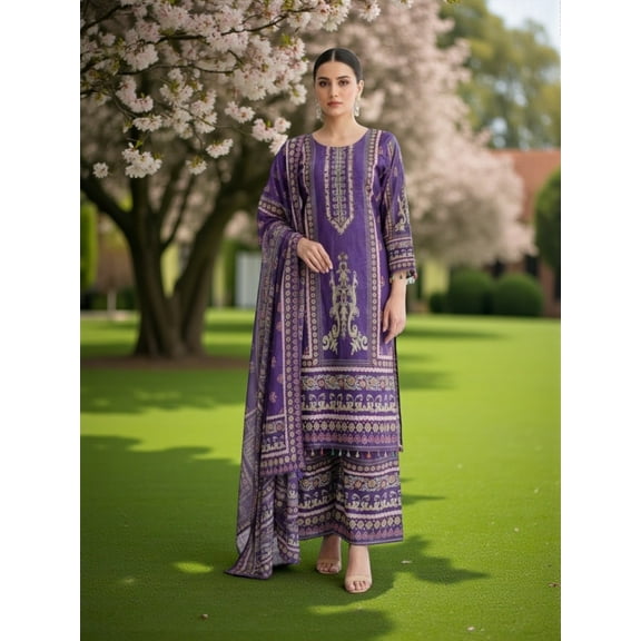 Natural Crepe Traditional Salwar Kameez, Cultural Wear for Women