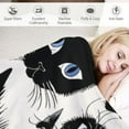 thumbnail image 3 of ARISTURING Cat Throw Blanket,Kids Pet Cats Flannel Fuzzy Blanket for Bed Sofa Couch,3D Animal All Season Bed Blanket Cute Kitten Black White Breathable Plush Blanket Room Decor, 3 of 6