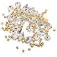 thumbnail image 1 of 130 piezas de costura de rehinestones de rehinestones decorativos adornos de diamantes de imitación de diamantes de diario giratorios Materiales de bricolaje, 1 of 5
