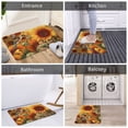 thumbnail image 6 of Non Slip Door Mat, Hummingbird Sunflower Fast Drying Bath Tub Mats, Absorbent Bathroom Rugs Entrance Welcome Mat, Bath MatS for Tub, Floor, Home, Kitchen, Hotel,16x24in, 6 of 6