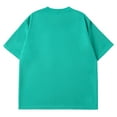 thumbnail image 4 of Pxiakgy t shirts for men Mens Summer Solid Color Fabric Simple Casual T Shirt with Round Neck And Short Sleeves mens t shirts mens tops Army Green + L, 4 of 4
