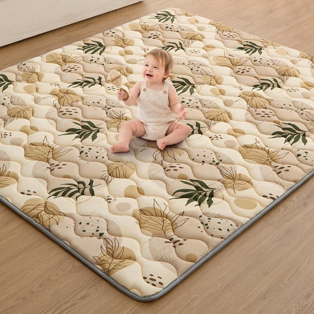 Alfombrilla de juego para bebés Blissful Diary, extra gruesa y grande, 180 x 150 cm