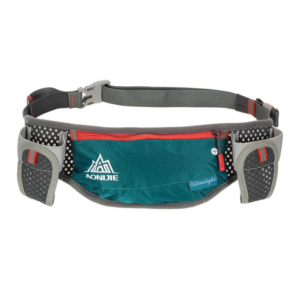 Black AONIJIE Running Belt Fanny Pack Slim Waist Bag No-Bounce Adjustable Runner Belt Pouch for Hiking Climbing Travel
