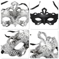 thumbnail image 3 of Unique Bargains 1 Pc Eagle King Party Mask Silver Tone Plastic, 3 of 5