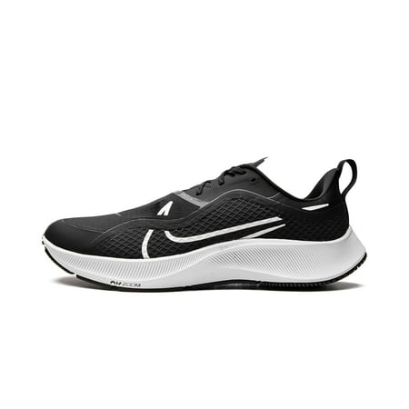 Nike Men's Air Zoom Pegasus 37 Shield Running Shoes (Black/White-pure Platinum, 10.5)
