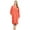 LIVING CORAL, variant on Womens Flannel Zipper Robe, Cozy Long Sleeve Loungewear Soft Warm House Coat Nightgown for Women with Pockets( BLACK, L/XL)