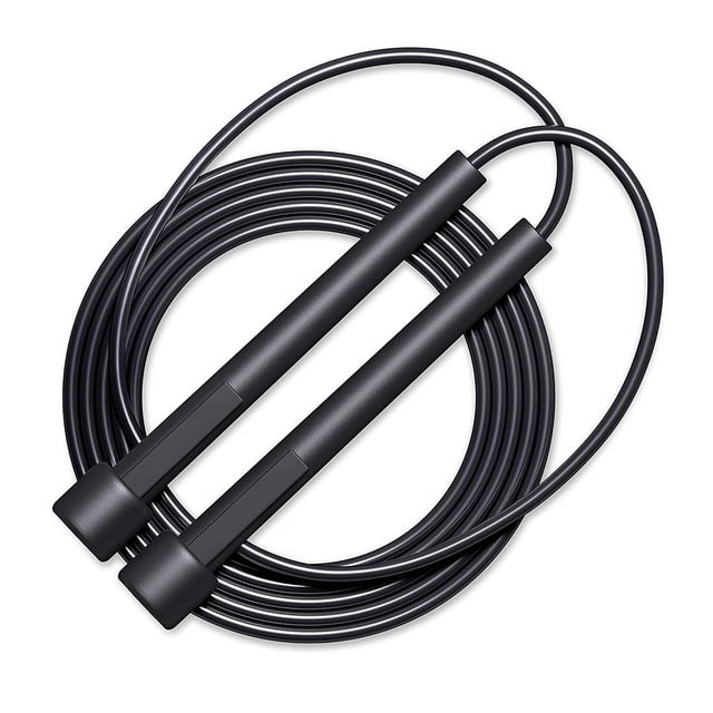 Cuerda de saltar ajustable para saltos rápidos. Comba ligera para saltar para mujeres, hombres y niños. Saltar la cuerda para hacer ejercicio. Cuerda para saltar de velocidad para entrenamiento, ejer
