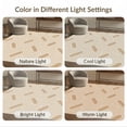 thumbnail image 7 of ODIKA 9'x12' Brown Beige Geometric Pattern Design Washable Area Rug Modern Aesthetic for Master Suite, California King, Under Bed, Non-Shedding, Easy Care, 7 of 7
