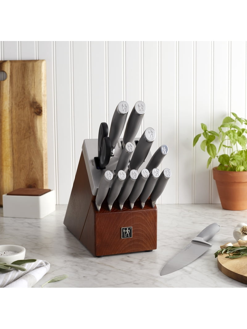 HENCKELS, Modernist 14-pc Self-Sharpening Knife Set, Silver