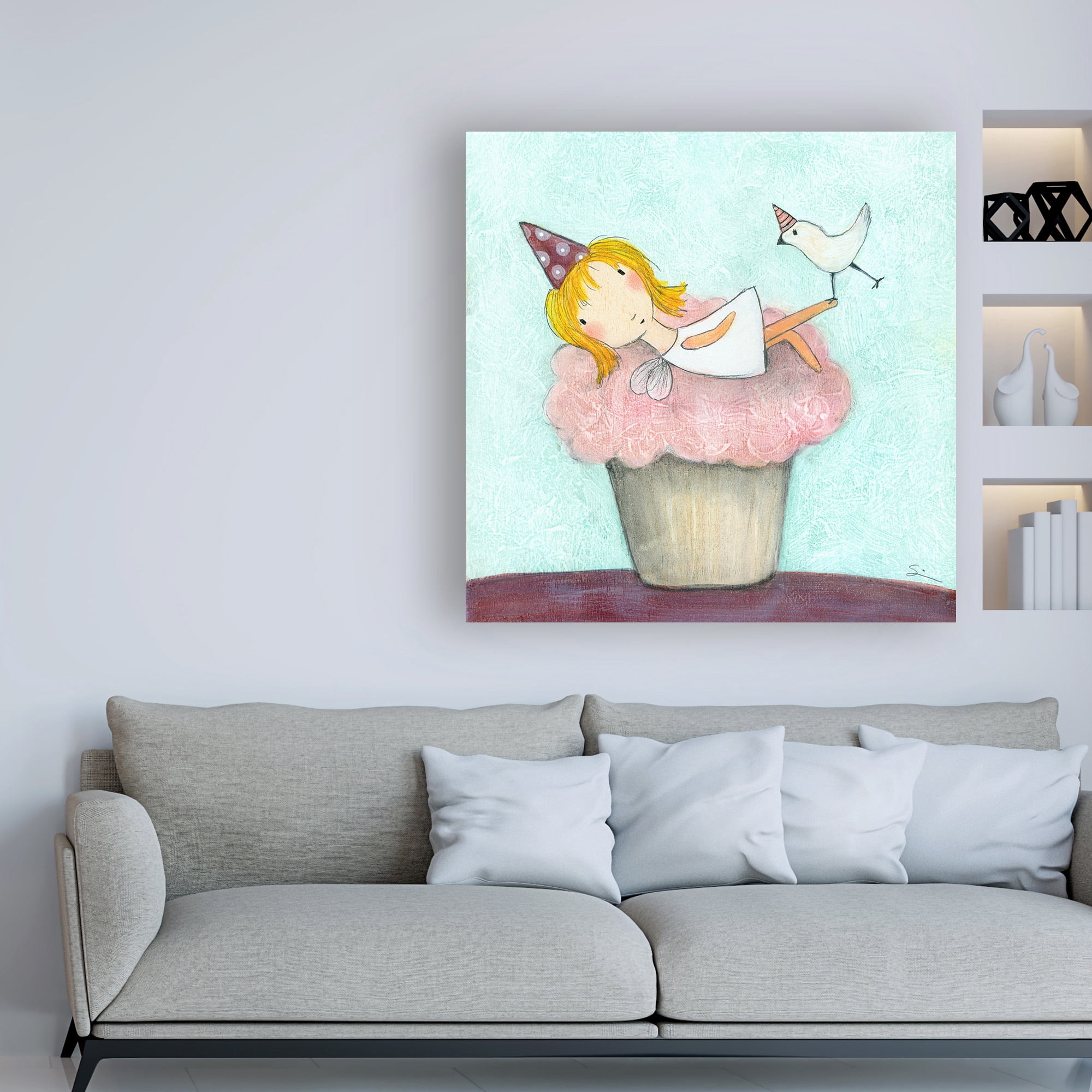 Trademark Fine Art 'Cupcake Fairy' Canvas Art by Carla Sonheim