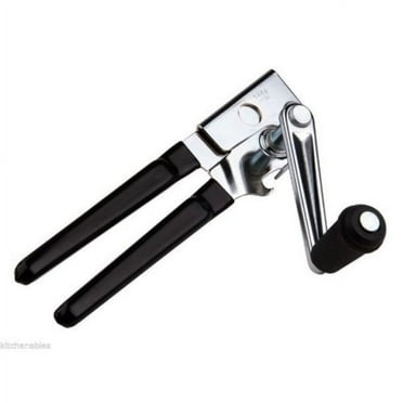 Oneida Commercial Easy Crank Can Opener Heavy Duty With Ergonomic Design, Black