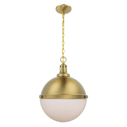 Modern Dimmable 2-Light Incandescent Gold Pendant Lights with Bowl Glass