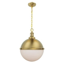 Modern Dimmable 2-Light Incandescent Gold Pendant Lights with Bowl Glass