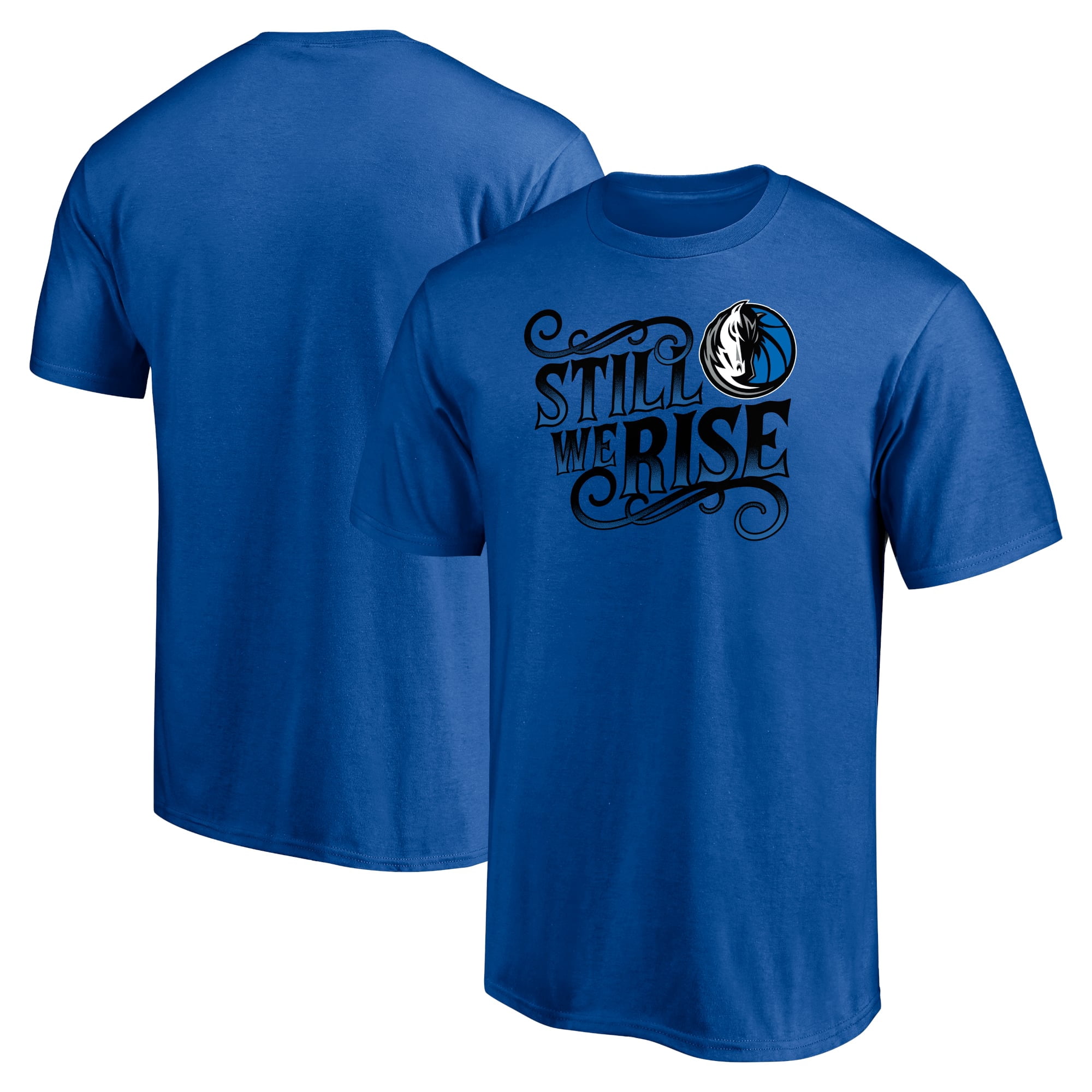 Men's Blue Dallas Mavericks Push Ahead T-Shirt
