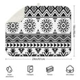 thumbnail image 2 of Artistic floral microfiber drying mat 18x24 Inch in boho pattern, washable and soft, decorative for rustic or modern kitchens, 2 of 5