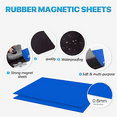 thumbnail image 4 of 0.6mm Strong Rubber Magnetic Sheet and Stamp Die Storage Bag, Die Storage Set for Storing , Scrapbooking Blue, 4 of 6