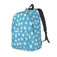 thumbnail image 1 of Disketp Cute Healthy Teeth Mochila de Lona Estampada, Mochila Escolar de Viaje Ligera para Estudiantes y Portátil-Medium, 1 of 5