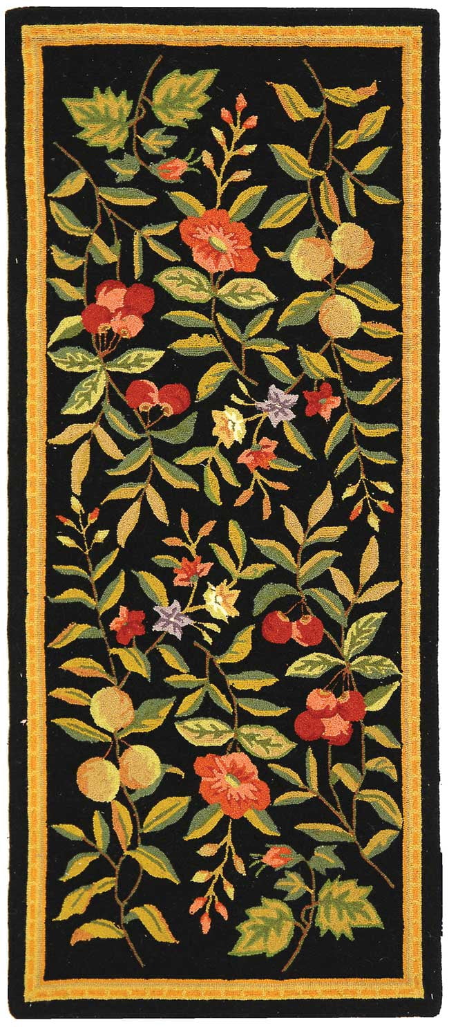 Safavieh Chelsea Dania Bordered Runner Rug, Black, 2'6" x 6'