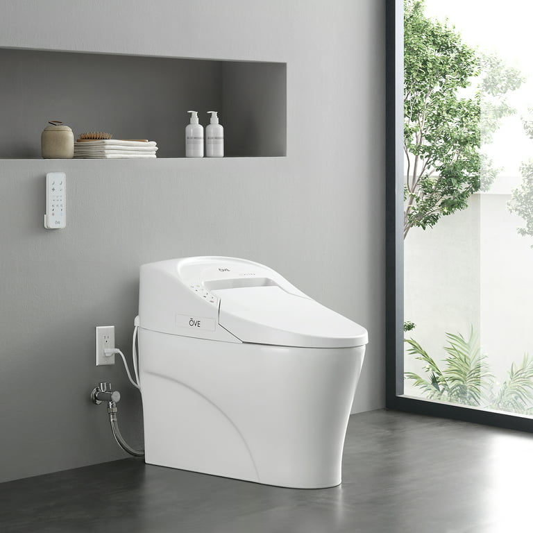 skjorte Uluru Bedre Ove Decors Virtuoso Elongated Ceramic Bidet Toilet Built-in with Tank -  Walmart.com