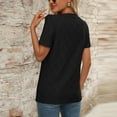 thumbnail image 6 of Scyoekwg Womens Summer Fashion Trendy Comfy Clothes Ladies Blouses Dressy Casual Short Sleeve Tops Womens Going Out Outfits Womens Summer Fashion Loose, 6 of 6