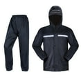 thumbnail image 2 of Gwong hogar 2 Set Raincoat transpirable con Strip Reflectante Repopiendo el desgaste de la tira resistente al desgaste Pantalones de chaqueta de lluvia para conducir Gwong 21099381, 2 of 7