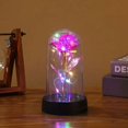 thumbnail image 5 of Rosa eterna con luz LED, flor artificial roja en cristal para novia, suministros para fiestas de bodas, regalos de San Valentín y Navidad, 5 of 5