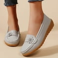 thumbnail image 2 of Mepaouo Womens Slip on Loafers Arch Support Low Wedge Walking Shoes Casual Nurse Work Dressy Flats, 2 of 9