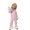 RD2, variant on Hiijoy Big Girls Pajamas Button-Down Long Sleeved Top Pants Sleepwear, Sizes 2-14