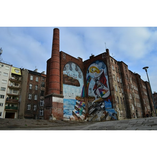 Peel N Stick Poster Of Mural Old City Poland Wrocaƒae A A A Aƒa A A Sa A A Aw Street Art Poster 24x16 Adhesive Sticker Poster Pr Walmart Com Walmart Com