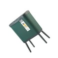 thumbnail image 1 of Cateissary Cesto de basura moderno y estrecho para cocina - Bote de basura fácil de usar con botón elegante Suministros de limpieza para el hogar verde negruzco (15L33.2*19.6*48.5cm, 1 of 6