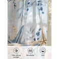 thumbnail image 6 of Sheer Curtains 63 Inch Length, Blue Eucalyptus Coastal Semi Sheer Curtains Light Filtering Window Treatment, Beach Starfish Shell Nautical Ombre Privacy Voile Drapes for Living Room 52x63 Inch, 6 of 7