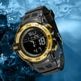 thumbnail image 4 of Digital Watches Sport SMAEL Watch For Men 50M Waterproof Alarm Clock Auto Date Watch Orange Bracelet 1511 Men's Watches Military, 4 of 6