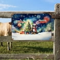 thumbnail image 2 of Merry Christmas and Happy New Year Santa Bernese Mountain Dog Holiday Xmas Winter 2025 Horizontal Metal Aluminum Sign Berner Lover Gifts Wall Art Home Decor - 00024, 2 of 5