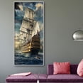 thumbnail image 4 of Pintura diamante 5D Wdftyju mar velero decoración del hogar, 4 of 9