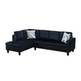 thumbnail image 2 of Star Home Living Corp Chris Microfiber Fabric Left Facing Sectional Black, 2 of 8