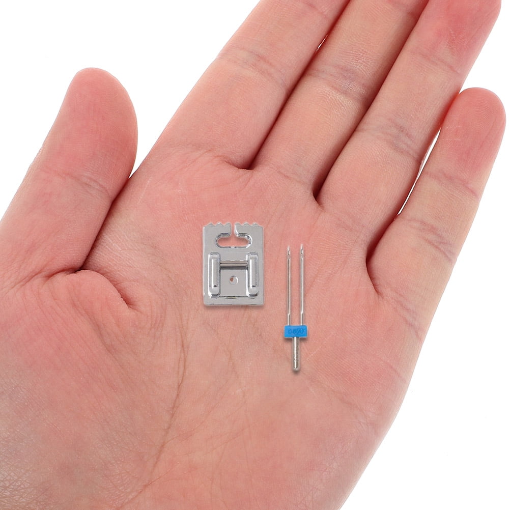 OUNONA 1Set Universal Sewing Machine Presser Foot with Double Needle for Smooth Fabric Control and Durable Stitching