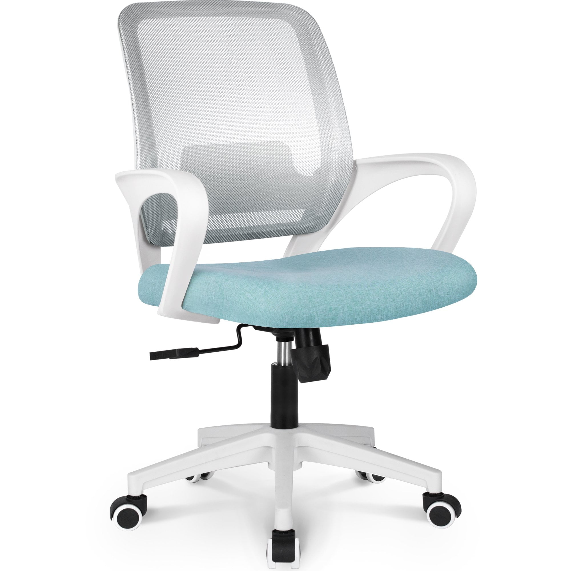 Modern Adjustable Ergonomic Mesh MidBack Computer Desk Office Chair in Gray 