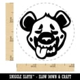 thumbnail image 2 of Smiling Spotted Hyena Head Rubber Stamp for Scrapbooking Crafting Stamping - Small 3/4 Inch, 2 of 7