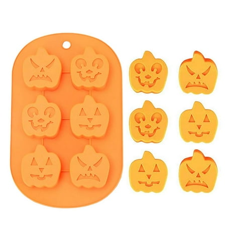 

Peitten Pumpkin Silicone Soap Molds Pumpkin Head 3D Candy Mold Halloween Molds Silicone Candy Chocolate Soap Mold Pumpkin Head Baking Molds lovely