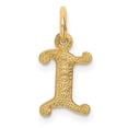 thumbnail image 4 of 14k Yellow GoldSmall Script Design Letter I Initial Charm Pendant, 4 of 4