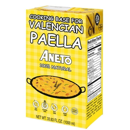 Aneto Base for Valencia Paella 33.8 oz (Imported from (Best Chorizo For Paella)