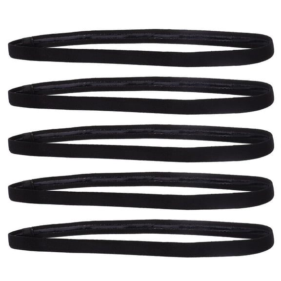 REACHISE 5Pcs Plain Elastics Long Elastics Headband Headbands for Women and Men