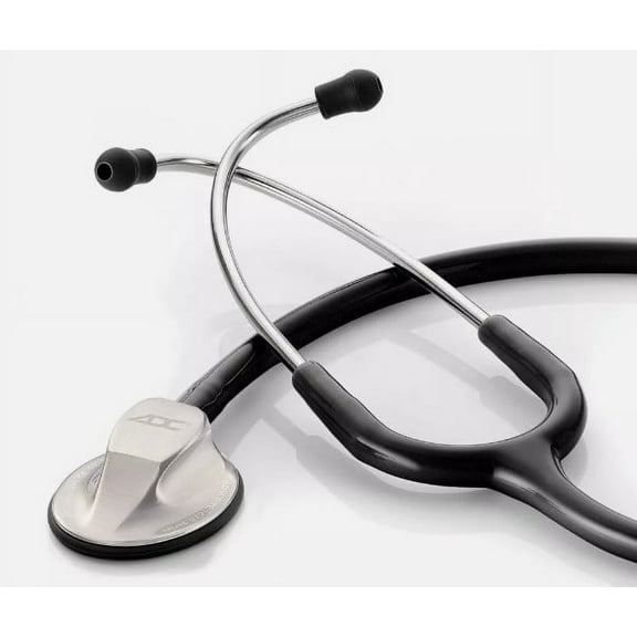 ADC 615BK Adscope Model 615 Platinum Sculpted Clinician Stethoscope with Tunable