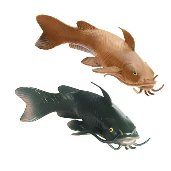 zhaomeidaxi Simulated Fake Fish Model, Lifelike Artificial Freshwaters Fishs Catfish Statue for Home Decoration, Aquarium Display Ornaments, Early Educational Toy