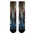 thumbnail image 3 of Horror Freddy Krueger Compression Socks For Women And Men Support Knee High Socks For Running Hiking Athletic Nursing, 3 of 7