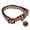 Brown, variant on UDIYO Fashion Dog Puppy Cat Kitten Buckle Cute Dot Print Bell Adjustable Pet Collar